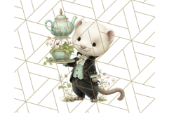Winter Animal Masquerade Clipart PNG Woodland Animals Product Image 5