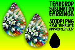 Lovely Teardrop Design for Craft Projects , Flowers Product Image 1