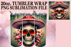 Lively Sublimation 20oz tumbler wrap, Skull Product Image 1