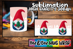 Vibrant colors 11oz 15oz sublimation wrap, Gnomes Product Image 1