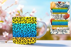 Colorful Leopard Gradient Mug Wrap - 11oz 15oz Product Image 1