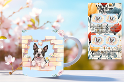 Alluring 15oz Mug Wrap Png Design , Cute Dog Product Image 1
