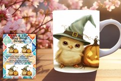 Pumpkin Animal Mug 11oz/15oz Wrap Sublimation PNG Product Image 1