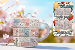Lovely 11oz Mug Wrap Png Artwork , Patchwork Product Image 1