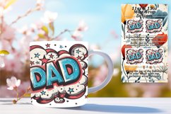 Cheerful Father&#039;s Day Mug Sublimation - 11oz Product Image 1