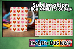 Blissful reflections 11oz 15oz sublimation wrap, Valentine's Product Image 1