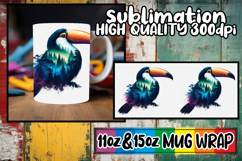 Joyful moments 11oz 15oz mug wrap, Animals Art Product Image 1