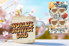 Whimsical 15oz Mug Wrap Png Artwork , Father's Day Product Image 1