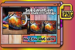 Enchanting Stained Glass Sublimation Wrap 11oz/15oz Product Image 1