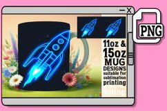Neon Kaleidoscope: Sublime 15oz Mug Sublimation 11oz Product Image 1