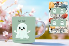 Spooky Halloween Ghost Sublimation Mug Wrap Product Image 1