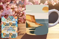 Minimalist Boho Mug Wrap - Simple 11oz 15oz Product Image 1