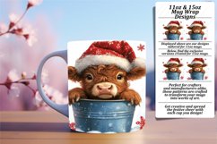 Artful 11oz Mug Wrap Png Template , Christmas Product Image 1