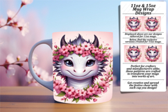 BEAUTIFUL 15oz Mug Wrap PNG , Dragon Product Image 1