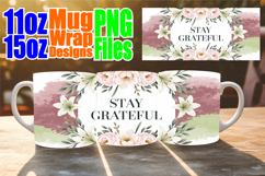 Cheerful thoughts 11oz 15oz sublimation wrap, Quote Product Image 1