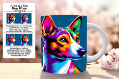 Beautiful 11oz Mug Wrap Png Artwork , Dog Product Image 1