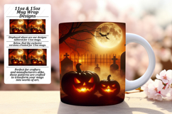 Chic 11oz Mug Wrap Png Artwork , Horror Halloween Product Image 1