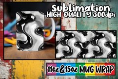Vibrant Puff Visions: Sublimation Mug Wrap 11oz/15oz Product Image 1