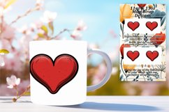 Love-Infused Heart Mug Wrap for Special Occasions Product Image 1