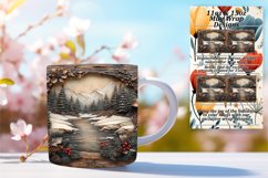 Charming 15oz Mug Wrap Png Design , Christmas Product Image 1