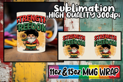 Joyful vibes 11oz 15oz sublimation wrap, Juneteenth Product Image 1