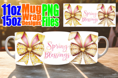 Magical sunsets sublimation print wrap, Easter Bow Product Image 1