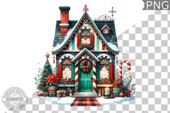 Christmas House Sublimation - Clipart PNG Design Product Image 1