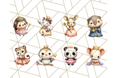 Princess Animal PNG Clipart with Crowns &amp; Royal Accessories Product Image 5