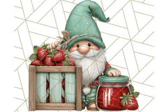 Farmer Gnome Clipart, Cute Farm Gnomes PNG Illustrations Product Image 5