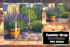 Hand-Painted Oil Flower Wrap for Tumblers Sublimation Product Image 1