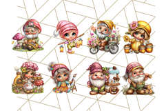 52 Gnomes at Work Clipart PNG, Cute Gnomes PNG Illustration Product Image 5