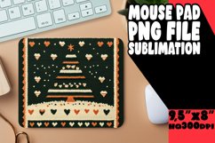 Cheerful Mouse Pad Sublimation Style, Holiday Product Image 1