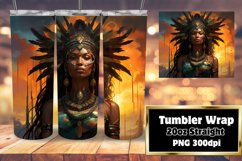 Afro Charm 3D Tumbler 20oz Sublime Wrap Product Image 1