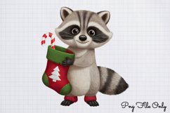 Woodland Christmas Watercolor Clipart PNG Product Image 1