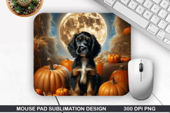 Halloween Dog Mouse Pad Sublimation, Halloween Mouse Pad PNG Product Image 1