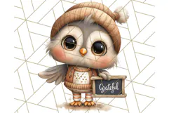 Thanksgiving Woodland Animals Clipart PNG Product Image 5