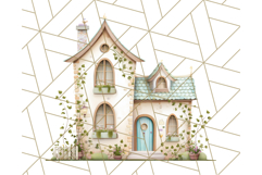 Whimsical Cottagecore Cottage PNG Clipart, Fairy House Png Product Image 5
