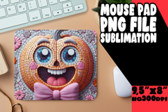 BRIGHT DESK MAT SUBLIMATION MAGIC, Cute Pumpkin Product Image 1