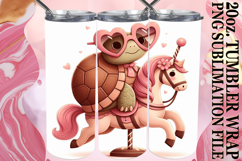 Inspiring sunsets 20oz tumbler wrap, Turtle Product Image 1