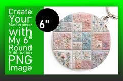 Cute Circle PNG for Sublimation , Patchwork Product Image 1