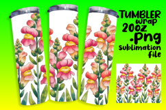 Stylish 20oz Tumbler Design , Flowers Product Image 1