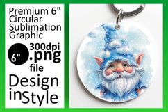 Magical Moments: Watercolor Gnome Circle Design Design Product Image 1