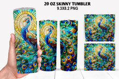 Skinny Tumbler 20oz Wrap Design, Summer Tumble PNG Design Product Image 1