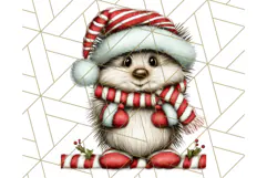 Christmas Animal Clipart, Festive Animals in Holiday Outfits Product Image 5