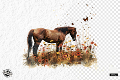 Summer Rustic Horses Clipart Product Image 1