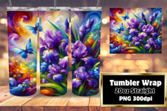 SOPHISTICATED 20oz Sublimation Tumbler , Flowers Product Image 1