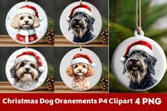 Breeds Of Christmas Dog Ornaments Clipart PNG Product Image 1