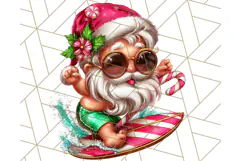 Summer Christmas Clipart PNG, Tropical Holiday Art Clip Art Product Image 5