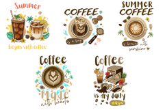 Summer Coffee Clipart Product Image 7