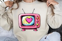 Retro Valentine Clipart PNG Product Image 1